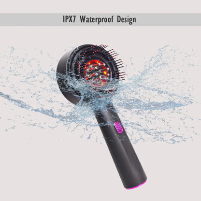 Waterproof electric scalp massager for shower use